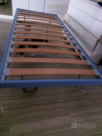 Letto singolo 90x200 con doghe e materasso