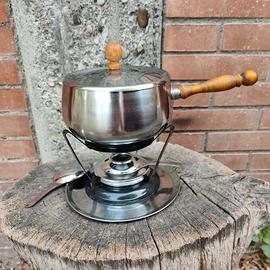 Set fonduta acciaio inox 