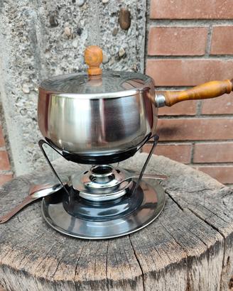 Set fonduta acciaio inox 