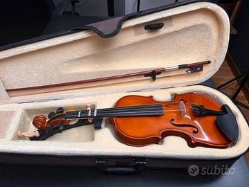 Violino 1/4 con archetto, spalliera FOM, custodia