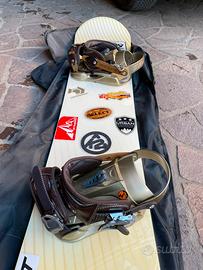tavola da snowboard k2 e scarponi vans
