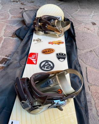 tavola da snowboard k2 e scarponi vans