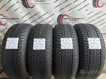 4 PNEUMATICI 225/55 R17 GOODYEAR INVERNALI 95%