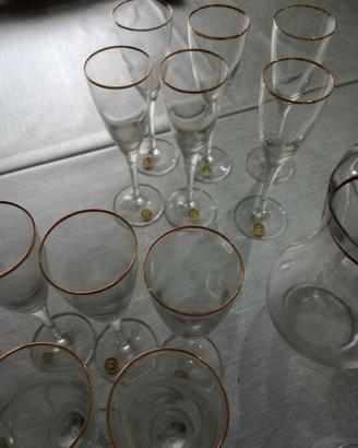 servizio bicchieri cristallo.