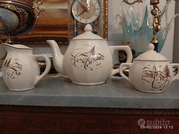 servizio te ceramica laveno anni 1930 stile decò 