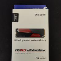 SSD 990 PRO 2TB Samsung con dissipatore