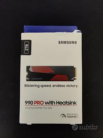 SSD 990 PRO 2TB Samsung con dissipatore