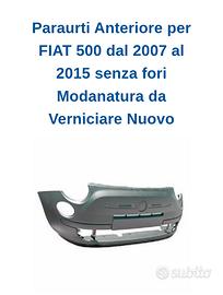 Paraurti anteriore fiat 500