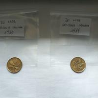 2 monete da 20 lire 1980 1989