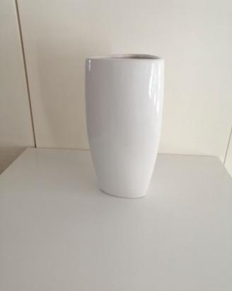 Vaso in ceramica bianca – 25 cm