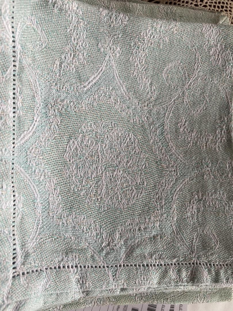 Tovaglia Tonda RONGER In Misto Cotone Con Frange - Diametro 100 Cm - Grigio Chiaro Elegante Per Tavolo Da Cucina