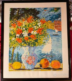 Stampa di Michele Cascella con cornice e vetro