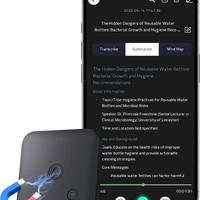 Registratore Vocale AI 64GB con Trascrizione
