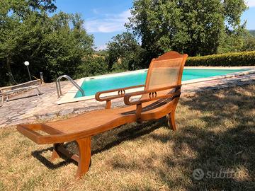 Chaise long coloniale