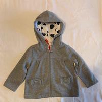 Felpa bambina grigia