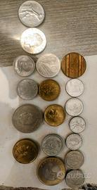monete ita da 5,10,20,50 e100 lire. monete europee