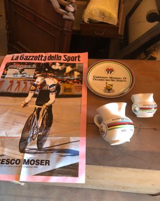 Poster Moser gadget mondiali ciclismo