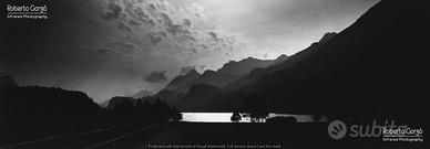 Fotografia Infrarosso Engadina Sils Lago Alluminio