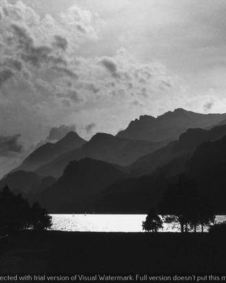 Fotografia Infrarosso Engadina Sils Lago Alluminio