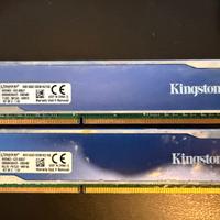 Kingston RAM kit 2x8GB (tot 16GB) DDR3 1600