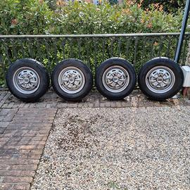Cerchi originali 4,5J R14 con gomme Lancia Fulvia