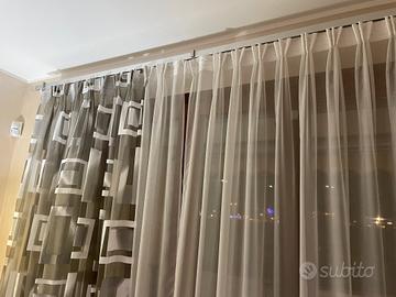 Eleganti tende sartoriali per soggiorno