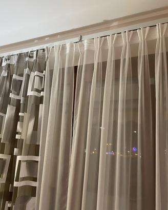 Eleganti tende sartoriali per soggiorno
