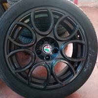 4 cerchi e gomme in lega alfa romeo 159 18"
