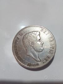 Ferdinando II 120 g. 1850 
