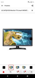 SMART TV/MONITOR LG  24"
