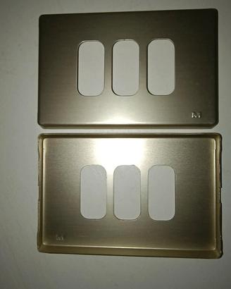 Placche Molveno GL 2000  3 posti colore oro