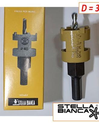 Nuova Fresa a tazza Stella Bianca Holex D= 35mm