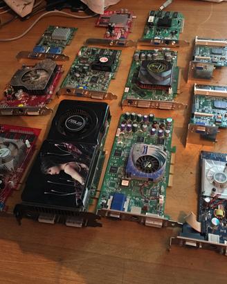 50 Schede video agp da 8Mb a 128Mb. Lista completa