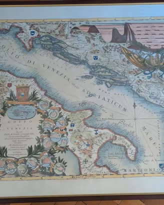 Quadro Mappa Antica "Golfo di Venezia"