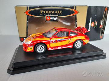 MODELLO AUTO PORSCHE GT-3 CUP BURAGO NO MEBETOYS