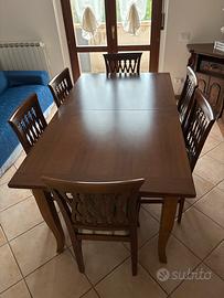 Tavolo in legno massello allungabile fino 3 metri