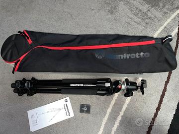 Kit Manfrotto 190 + testa a sfera 496 + sacca