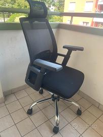 Sedia poltrona ufficio girevole gamer