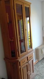 Vetrina in Legno Massello di Castagno