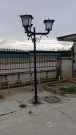 lampione per villa in ferro battuto 