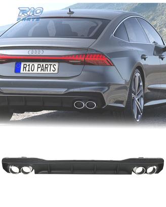 DIFFUSORE AUDI A7 S LINE 19- LOOK S7 + TERMINALI D