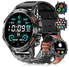 LIGE Smartwatch militare uomo telefono touch
