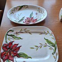 vassoi e 3 recipienti porta spezie