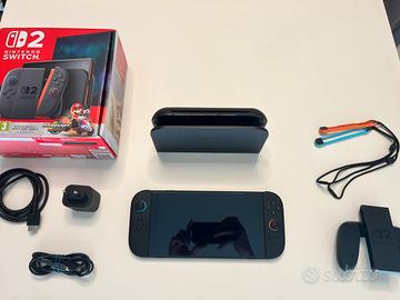 Nintendo switch 2 con costodia da viaggio ecc