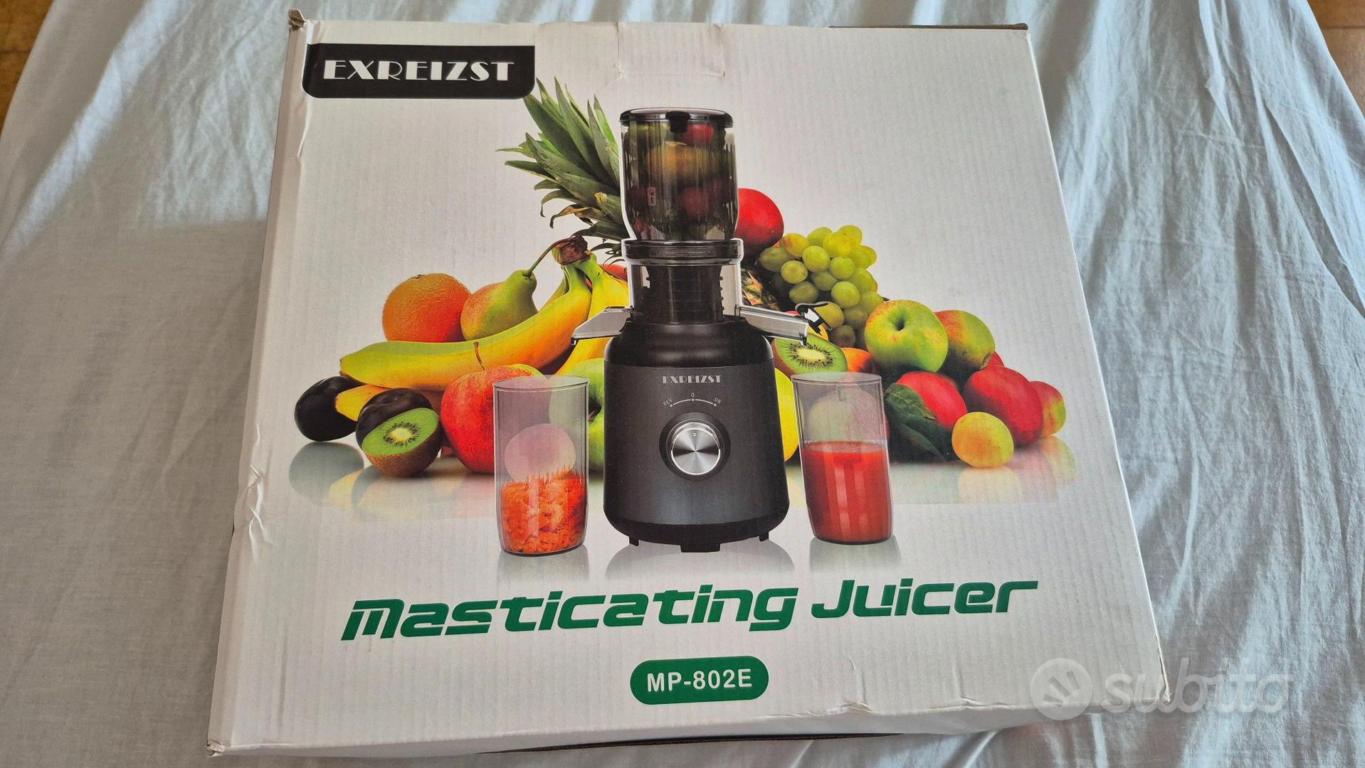 Estrattore Di Succo Freddo Lento 200W Con Caraffa 27oz Per Frutta E Verdura