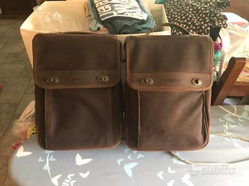 Coppia Sacche laterali cuoio Yamaha