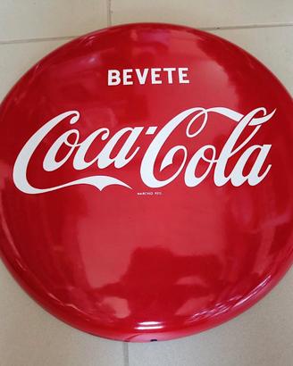COCA COLA tabella insegna bottone PERFETTO BASSANO