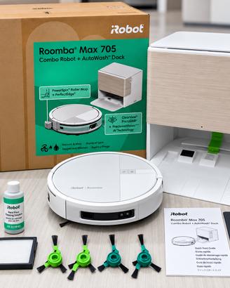 iRobot Roomba Max 705 Combo Robot + AutoWash™ Dock