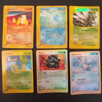 Lotto carte pokemon vintage reverse aquapolis ecc