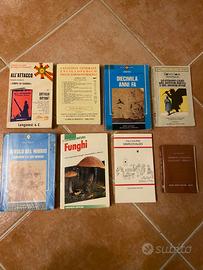 Libri narrativa e funghi più dizionario 